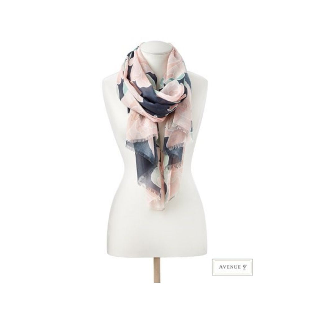 Avenue 9 Color Printed Long Scarf