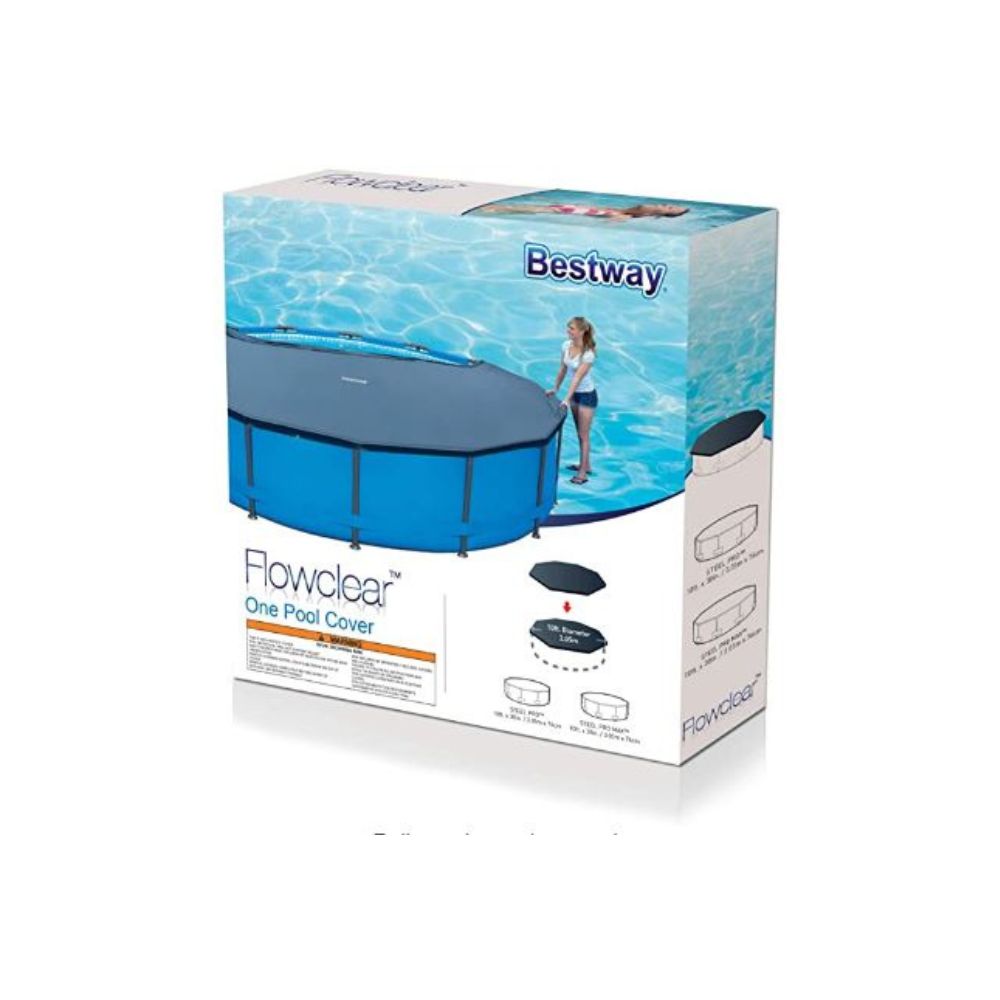 Bestway 58039E Flowclear 18 Foot Round PVC Pool Cover